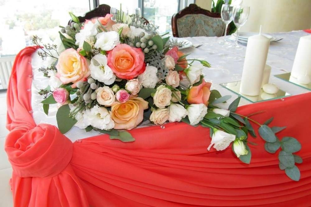цветы на коралловой свадьбе