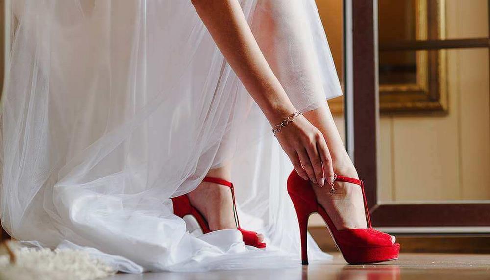 цветные туфли для невесты